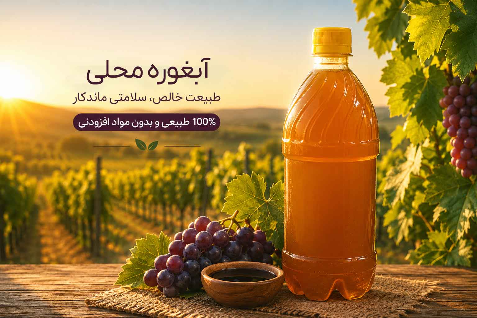 آبغوره درجه یک ارگانیک ریحانی سلامت